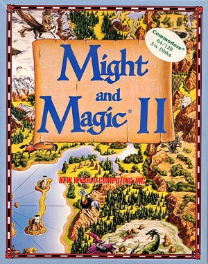 Might and Magic II: Gates to Another World cover art for DOS