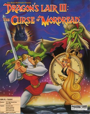 Dragon’s Lair III: The Curse of Mordread cover art for DOS