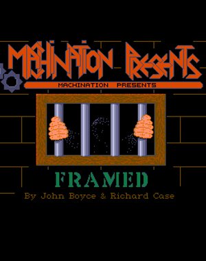 Framed cover art for DOS