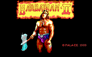 Barbarian II: The Dungeon of Drax cover art for DOS