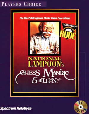 National Lampoons Chess Maniac 5 Billion and 1 cover art for DOS