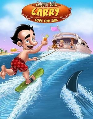 Leisure Suit Larry: Love for Sail! cover art for DOS