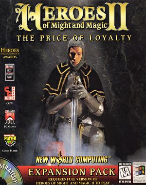 Heroes of Might and Magic II: The Price of Loyalty cover art for DOS