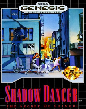 Shadow Dancer: The Secret of Shinobi cover art for Genesis
