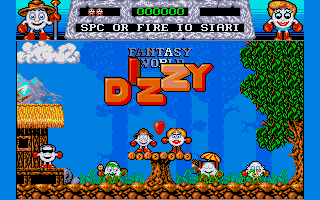 Fantasy World Dizzy cover art for DOS