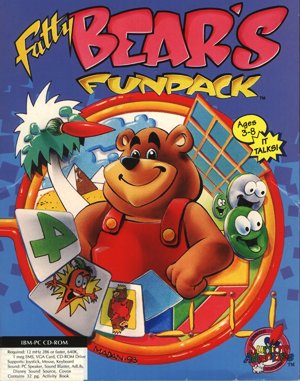 Fatty Bear’s Funpack cover art for DOS