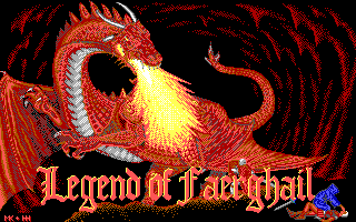 Legend of Faerghail cover art for DOS