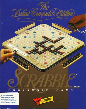 Scrabble: The Deluxe Computer Edition cover art for DOS