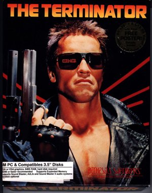 The Terminator cover art for DOS
