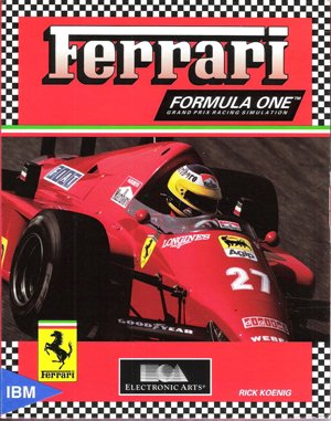 Ferrari Formula One cover art for DOS