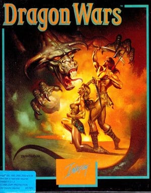 Dragon Wars cover art for DOS