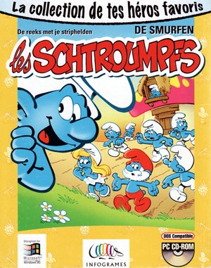 The Smurfs cover art for DOS
