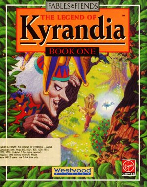 The Legend of Kyrandia cover art for DOS