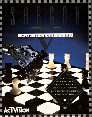 Sargon V: World Class Chess cover art for DOS