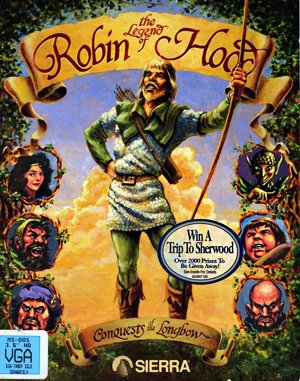 Conquests of the Longbow: The Legend of Robin Hood cover art for DOS