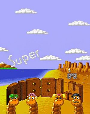 Super Nibbly cover art for DOS