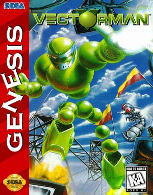 VectorMan cover art for Genesis