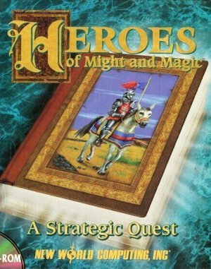 Heroes of Might and Magic cover art for DOS