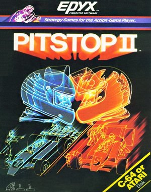 Pitstop II cover art for DOS