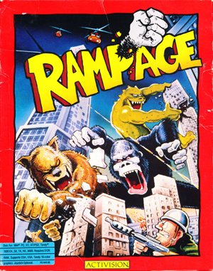 Rampage cover art for DOS