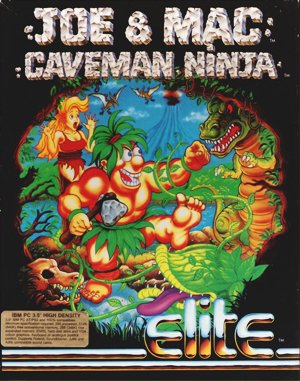 Joe & Mac: Caveman Ninja cover art for DOS