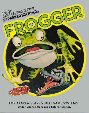 Frogger cover art for Atari 2600