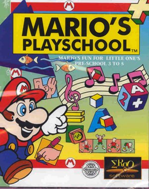 Mario’s Early Years: Preschool Fun cover art for DOS