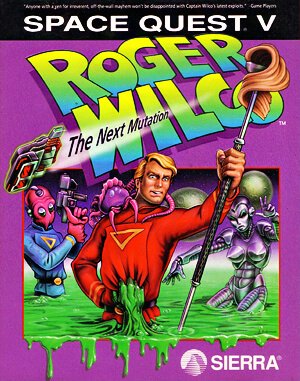 Space Quest V: The Next Mutation cover art for DOS