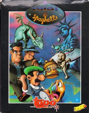 Luigi & Spaghetti cover art for DOS