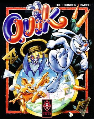 Quik the Thunder Rabbit cover art for DOS