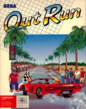 OutRun cover art for DOS