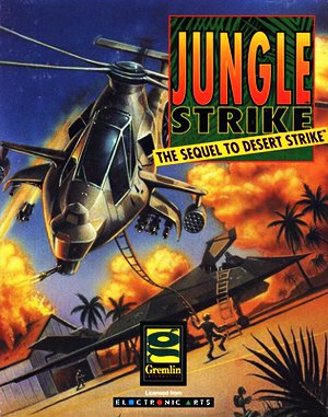 Jungle Strike cover art for DOS
