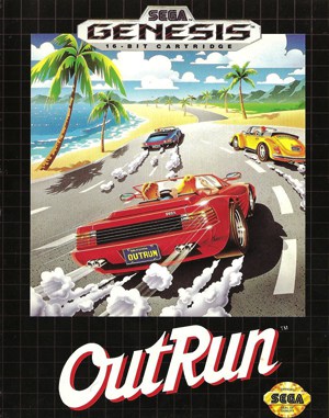 OutRun cover art for Genesis