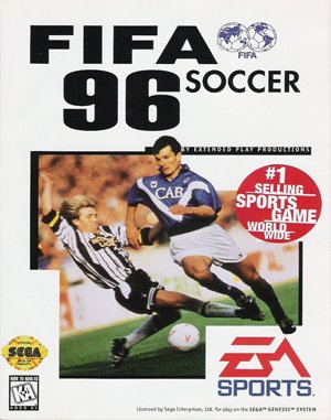 FIFA Soccer ’96 cover art for DOS