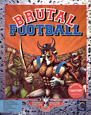 Brutal Sports Football cover art for DOS