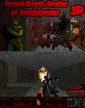 Brutal Death Dealer of Annihilation 3D cover art for DOS