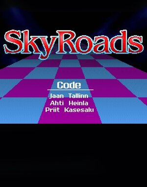 SkyRoads cover art for DOS