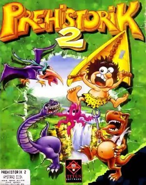 Prehistorik 2 cover art for DOS