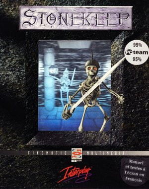 Stonekeep cover art for DOS