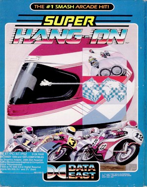 Super Hang-On cover art for DOS
