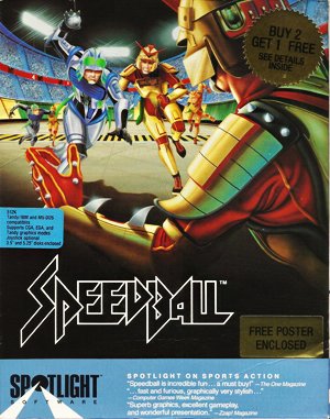 Speedball cover art for DOS