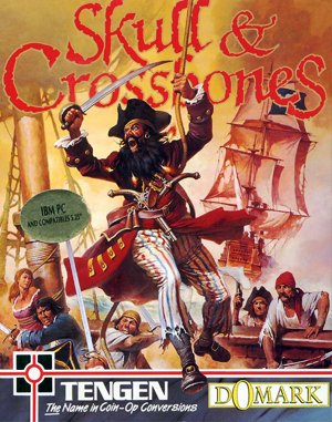 Skull & Crossbones cover art for DOS