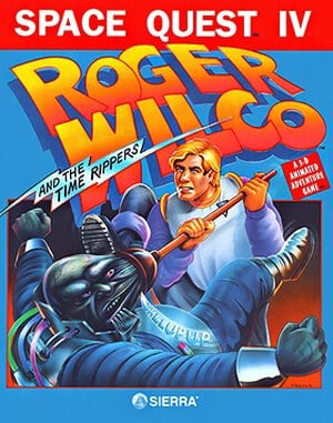 Space Quest IV: Roger Wilco and the Time Rippers cover art for DOS