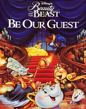 Disney’s Beauty and the Beast – Be Our Guest cover art for DOS