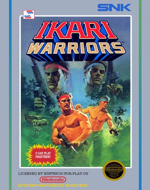 Ikari Warriors cover art for Famicom