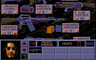 Laser Squad cover art for DOS