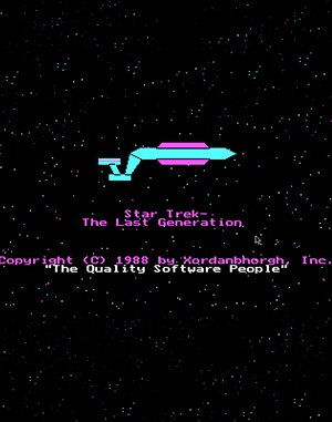 Star Trek: The Last Generation cover art for DOS
