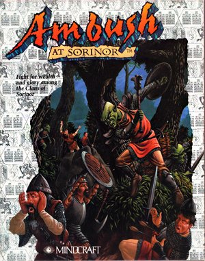 Ambush at Sorinor cover art for DOS