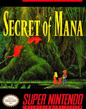 Secret of Mana cover art for Super Famicom