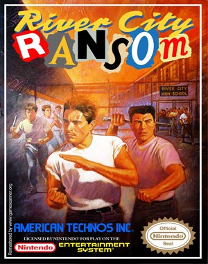 River City Ransom cover art for Famicom